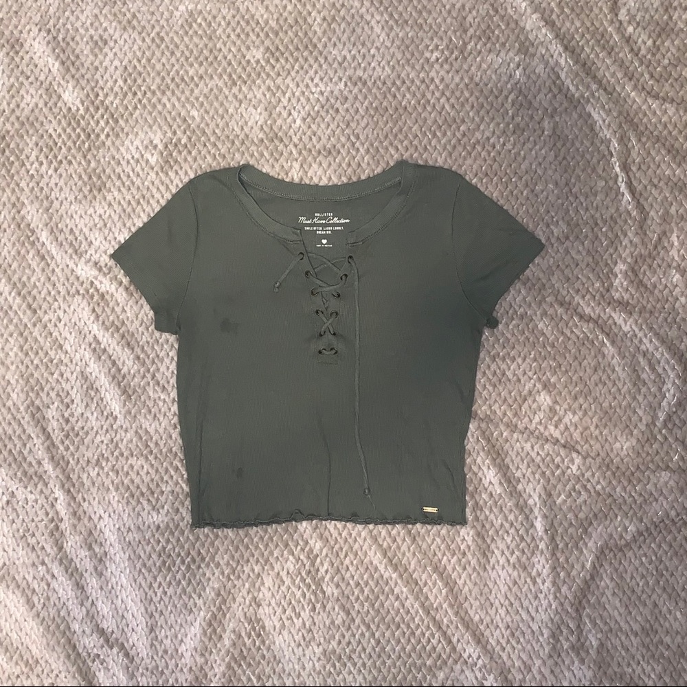 Hollister tie up crop top